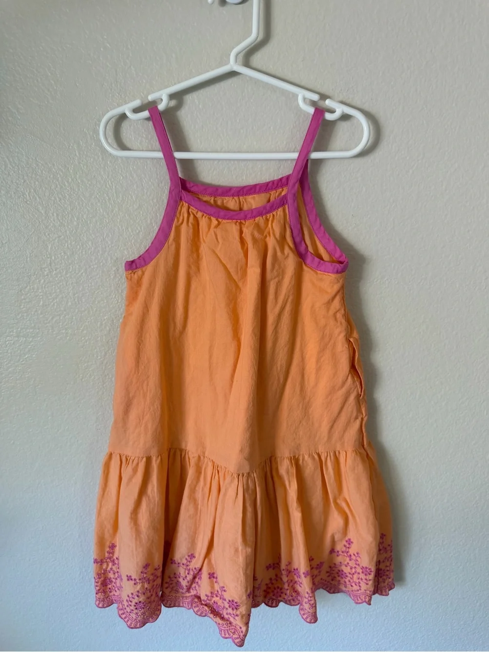 GAP Orange Sundress with Pink Trim